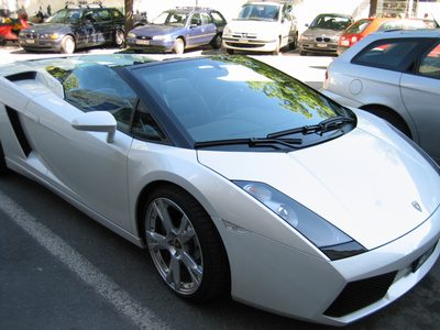 Lamborghini, anyone?  As Maggie was admiring it (a bit...