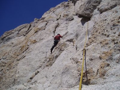Colin, apparently veering off route too far to the left...