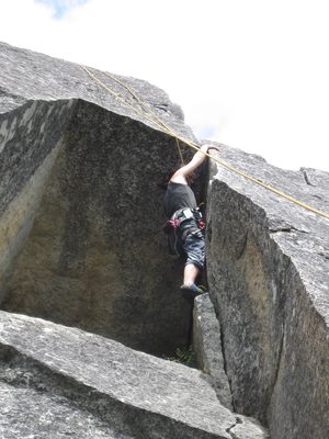 Rachel at the roof of Ko Ko Box.