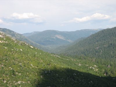 Looking east towards Echo Pass and in the general...