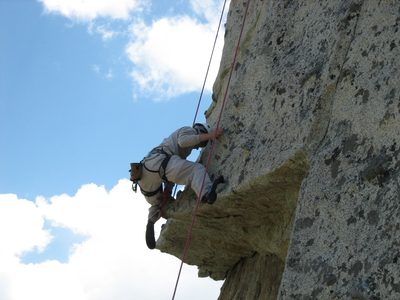 John approaching the roof of Over Easy, sequence shot #5.