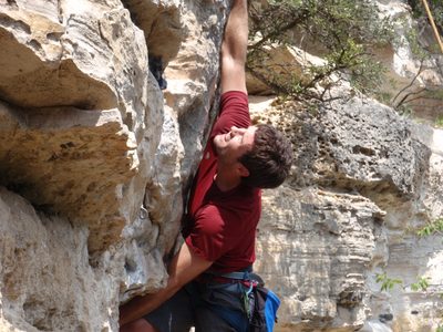 Again, Jay has great climbing expressions. Great to photograph.