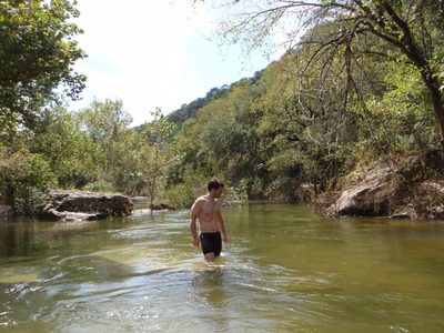 But it was also easy to stand since the water was being...