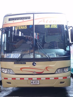 A bus similar to the one that took me from San Jose to...