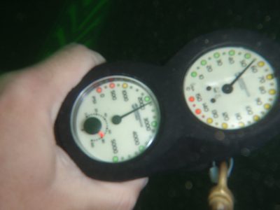Oh, here we go. About 55 feet below the surface of the...