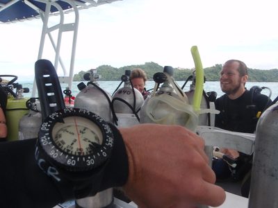 My underwater compass!