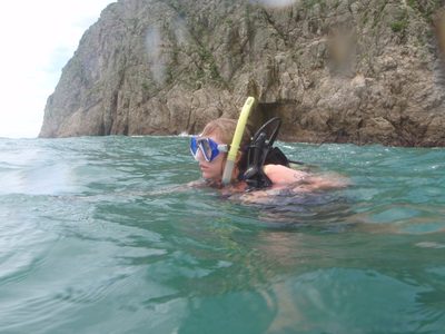 Morgan, ready for diving.