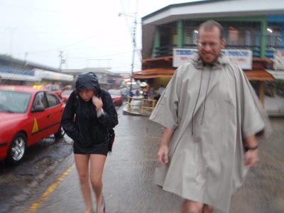 Then it started to pour again. Only tourists wear rain...