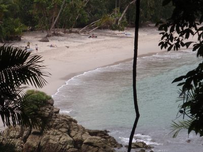 View of the beach where we ate lunch.