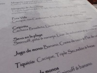 Papyrus! At least their caipirinas were good.