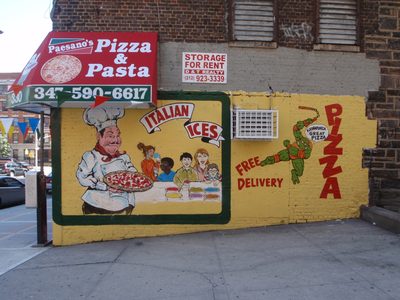 Great wall mural in the Bronx near Arthur Avenue.