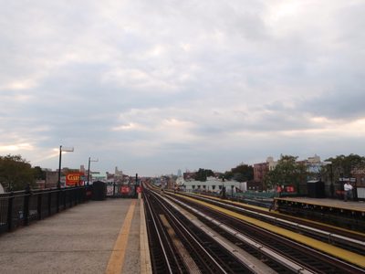 Next stop: Roosevelt Ave. in Queens. Taking the elevated...