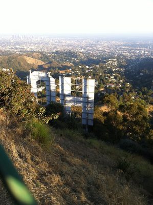 We hiked up above the HOLLYWOOD sign.