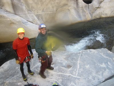 Hauling out of the water to circumvent an 80 foot...