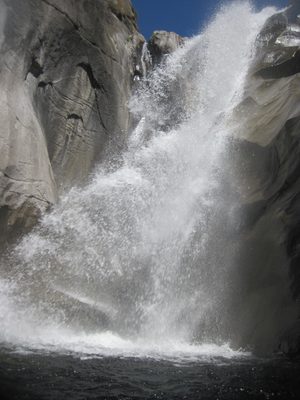 As close as we got to this powerful and beautiful waterfall.