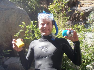 Slightly better picture without dive mask on.