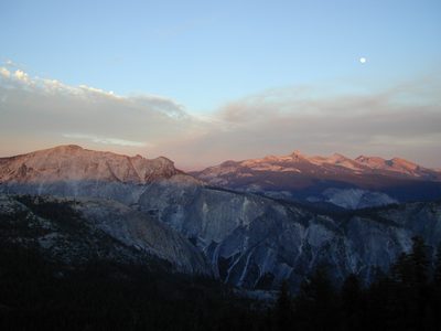 Tenaya Canyon.  Cloud's Rest is the peak at the far...