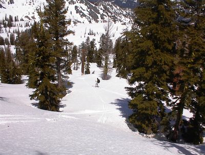 Rachel, skiing again
