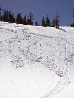 "Mini" slow-motion avalanche again.