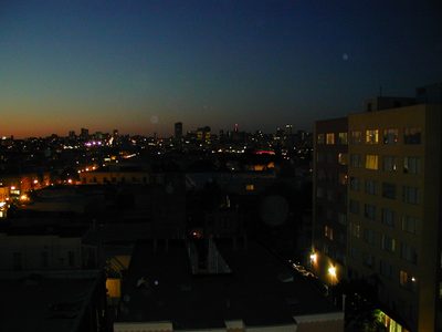 View from roof deck (north).