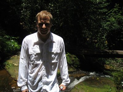 John hiking in the jungle near Sepilok Orangutan...