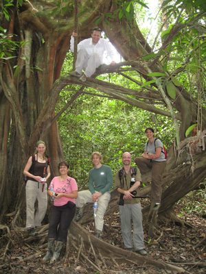 Group photo:  John (top) and from left to right Sigrid,...
