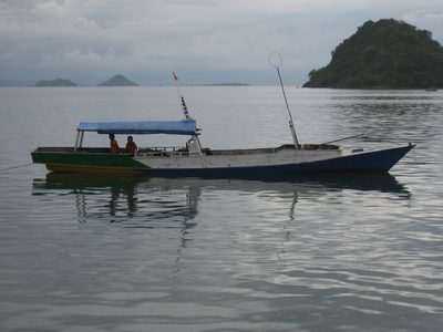Typical Indonesian fishing vessel.