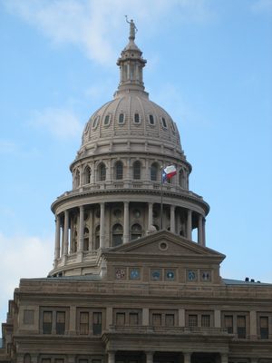 Goddess of Liberty on top of the Capitol. 400 ft high...