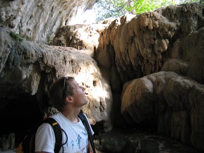 Standing at the mouth of one of the Reimer's Ranch caves.