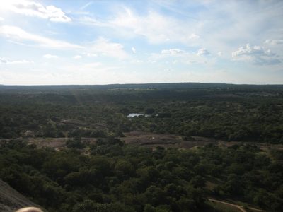 View north from the top of the dome.