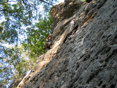 Catherine considering the route from where John was before.