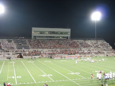 Press box and the home team side (do you see the size of...