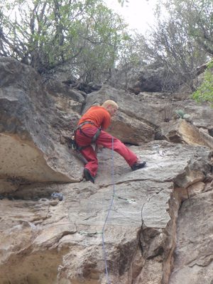 John, looking to clip the anchor on Over Easy (5.9?).