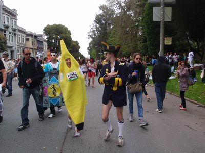 Banana and Cap'n Crunch.