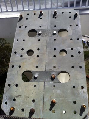 Eventually the main cables get attached to a number of...