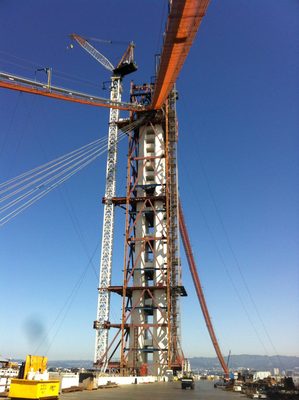 The nearly straight cables at the center left run all...