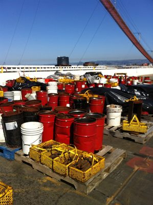 Most of these buckets were marked with notes like "do not use". 
