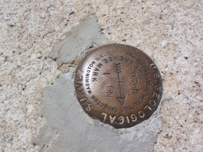 USGS reference mark, placed in 1956.