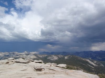 Stormy weather! Glad I'm not on the top of Cathedral...