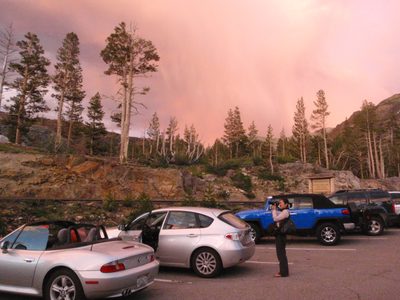 It felt like a forest fire though.