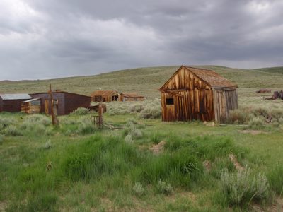 In its heyday, Bodie had 10,000 residents, a gridded...