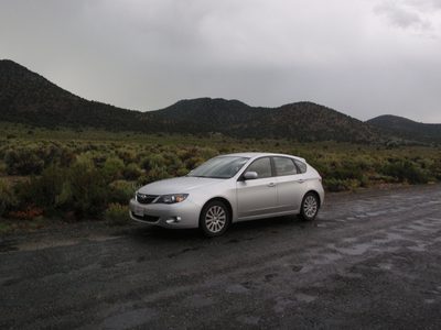And Monica's very dirty car got a free car wash. It...