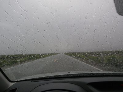 Then, it started raining like crazy again.