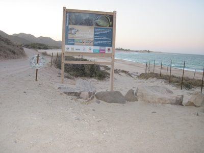 Sign near our camp site.