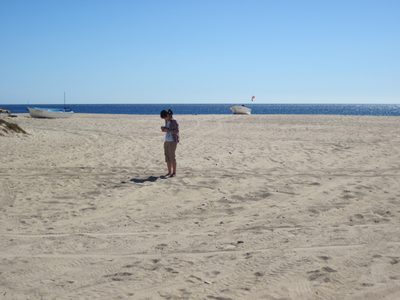 Monica, fiddling with her camera. It had the weirdest...