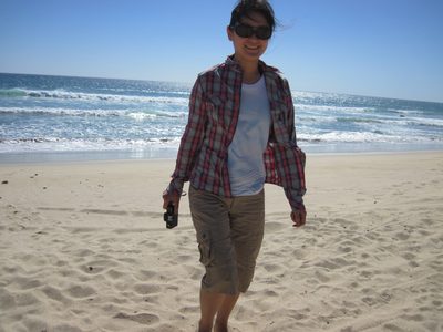 Monica, somewhere on the southern coast of Baja del Sur.