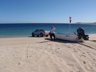 So apparently after the truck gets the boat as close to...
