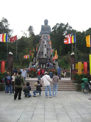 Giant Buddha on Lantau Island.
