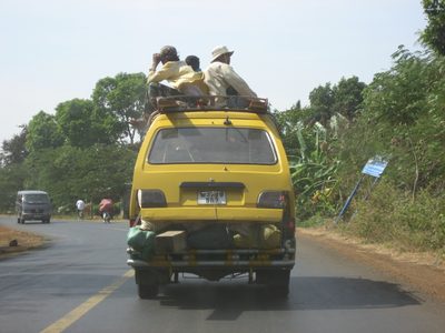 On the road, Cambodian style.