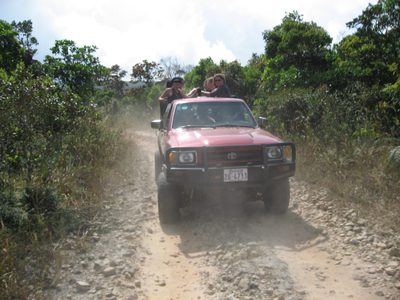 Another tour group overtakes our poky but reliable...